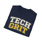 Ga. Tech Grit T-Shirt — Collegiate Retro Graphic Tee for Engineers & Students