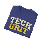 Ga. Tech Grit T-Shirt — Collegiate Retro Graphic Tee for Engineers & Students