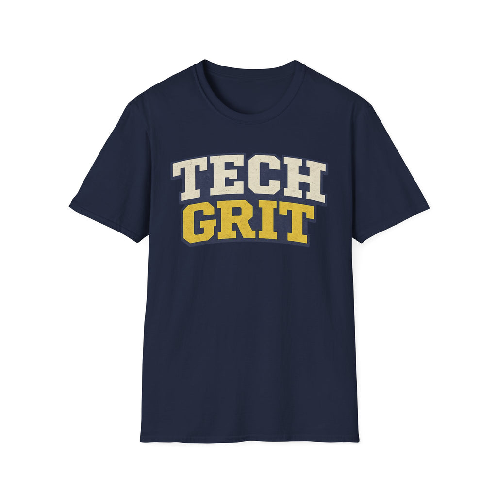 Ga. Tech Grit T-Shirt — Collegiate Retro Graphic Tee for Engineers & Students